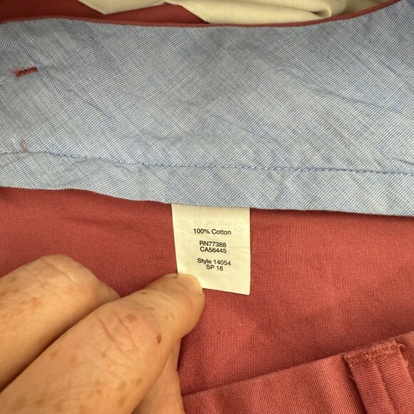 J Crew Factory Rivington 100% Cotton Chino Shorts w Pockets Mens size 35 - Picture 5 of 9